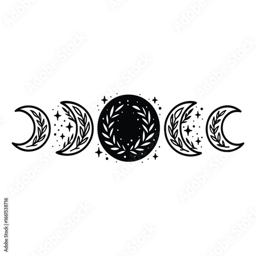 Moon Phases Bundle SVG