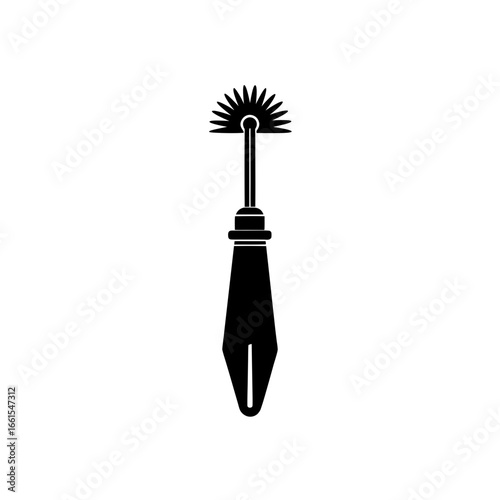 black silhouette of an ic insertion extraction too
