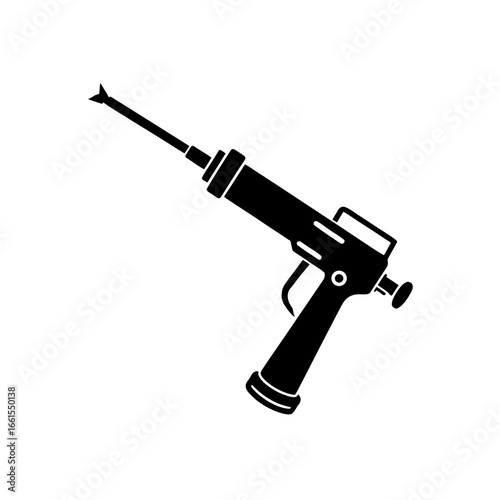 black silhouette of a solder sucker   desoldering 