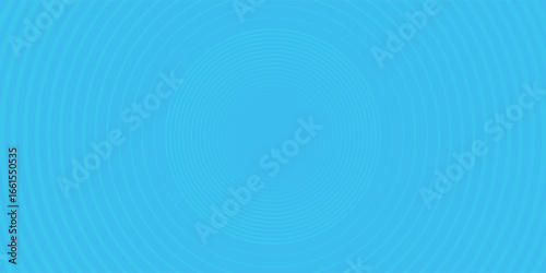 Create a bold look with a centric circle background featuring vector graphics of sound waves.
