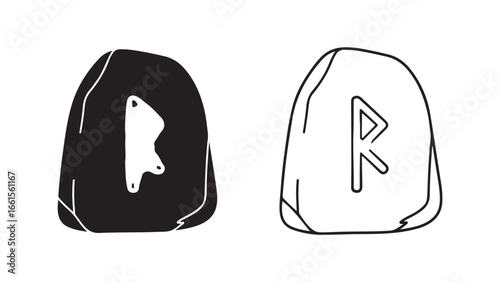 Rune stones with ancient symbols