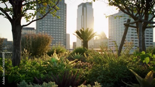 palm trees in the park