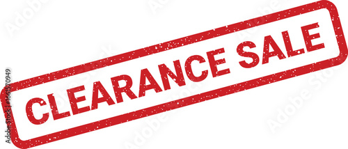 Grunge clearance sale rubber stamp impression, perfect for retail marketing and promotional usage