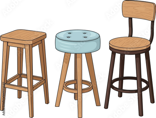 wooden chair isolated on white