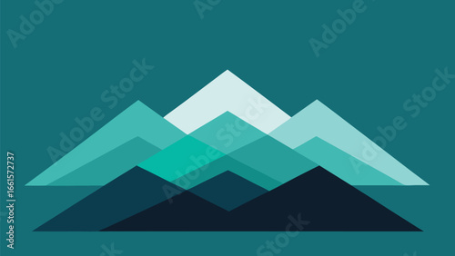 Abstract geometric mountain range landscape design vector illustration scalable eps format
