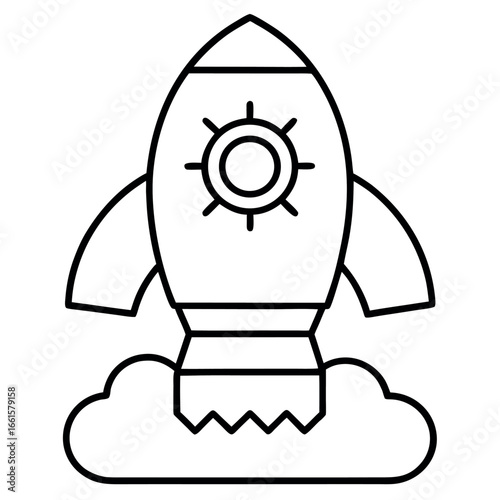 Entrepreneurship Startup Line Art Illustration