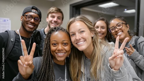 Diverse Team Full of Energy Smiling Brightly