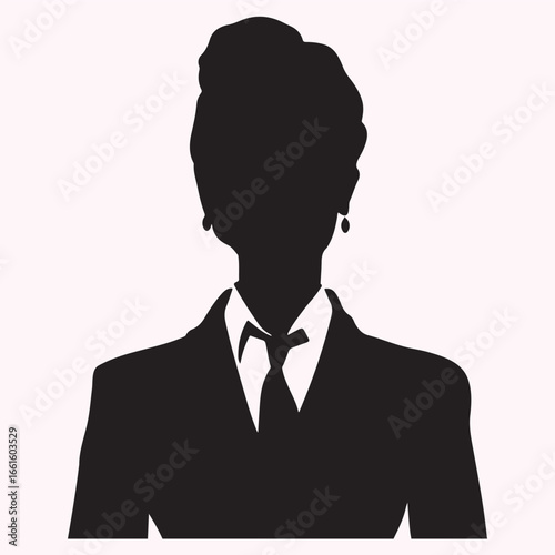 Flight Attendant Serving Silhouette