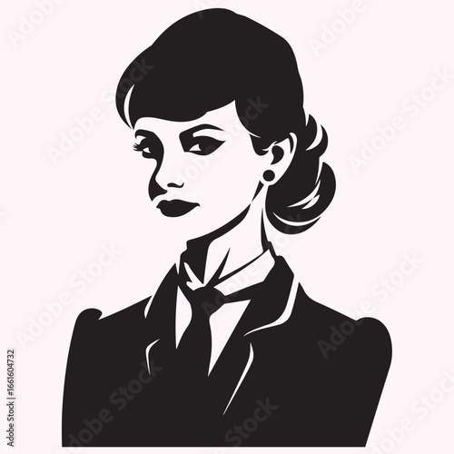 Airline Service Crew Silhouette