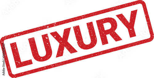Luxury text within worn rectangular seal stamp effect, message of high quality service