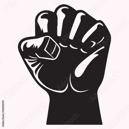Fighting Fists Silhouette