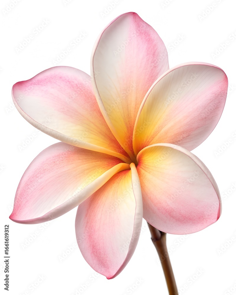 Fototapeta premium frangipani flower isolated on white