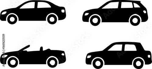 clipart silhouettes car design for templates.