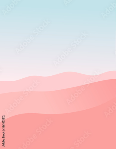 Abstract Pink Landscape with Soft Gradients – Minimal Background Design