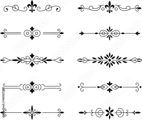 Elegant Vintage Ornamental Text Divider