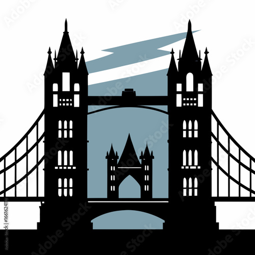 london tower vector illustration