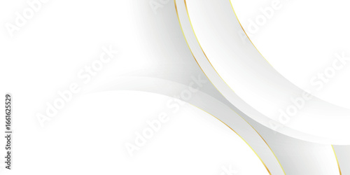 White abstract background with a textured composition of embossed lines and sparkling gold lines. This background design features an elegant and minimalist concept. Vol. 11