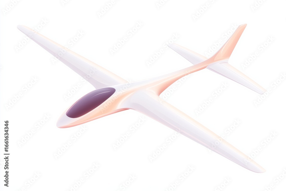 Modern airplane in flat design illustration for aviation concepts Modern airplane in flat design illustration for aviation concepts