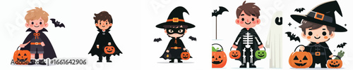 vector boy in Halloween costume
