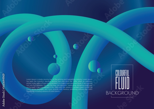 Dynamic liquid color wave background, abstract modern liquid background, colourful fluid vector background