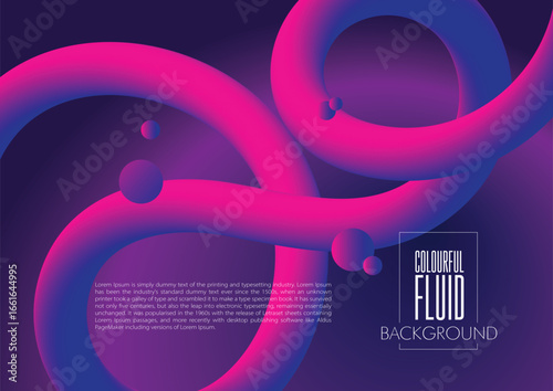 Dynamic liquid color wave background, abstract modern liquid background, colourful fluid vector background
