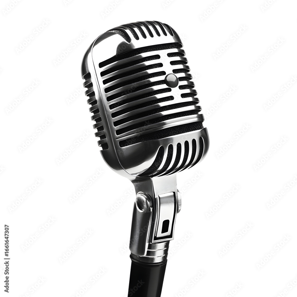 Fototapeta premium Captivating Microphone for Performance - Ready and Set for an Impressive Show