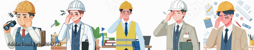 eye sore architect character vector