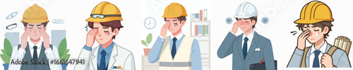 eye sore architect character vector