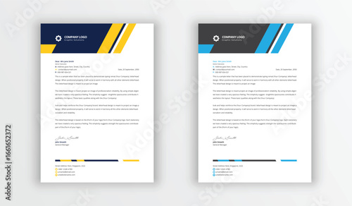 Elegant letterhead template design
