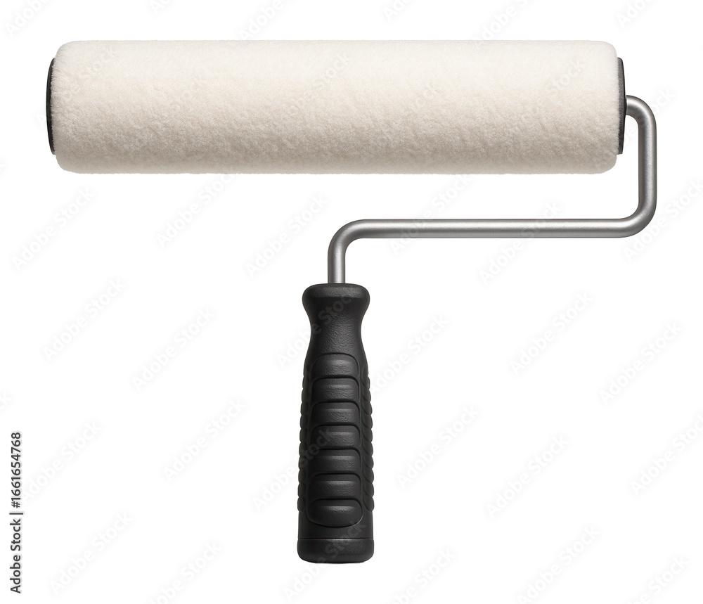 Obraz premium Heavy-duty paint roller with a galvanized steel frame for professional use on large construction sites.