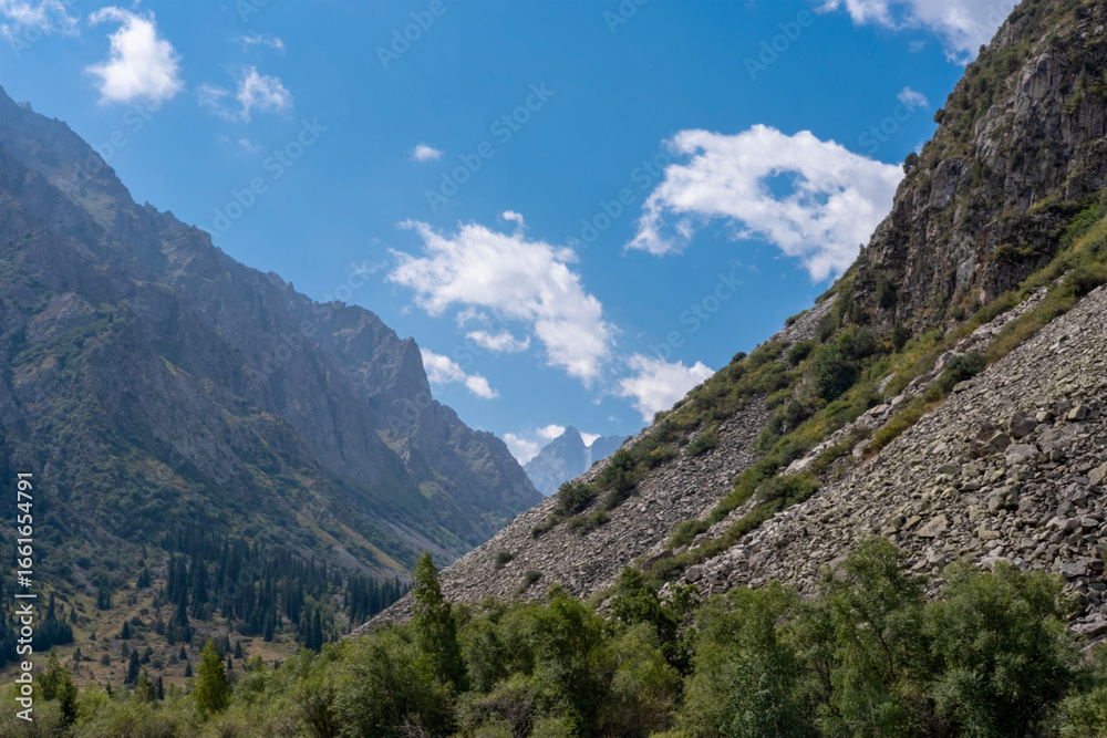 Mountain Landscape With Blue Sky Mountain Landscape With Blue Sky