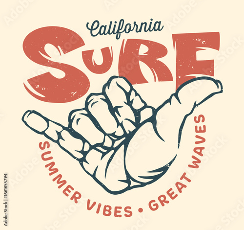 Surfing vibes and excitement in California