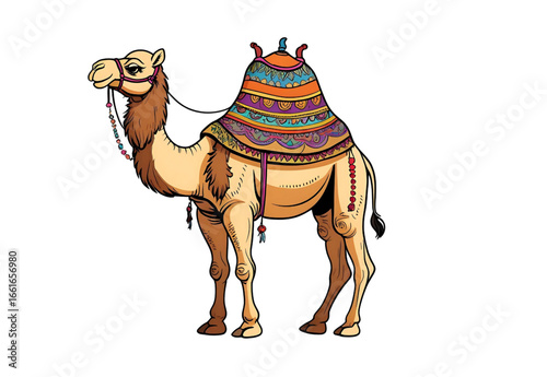 camel isolated on white