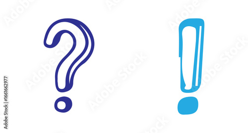 blue exclamation mark