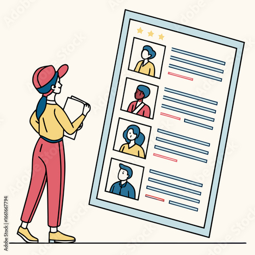 Job Recruitment and Candidate Selection Illustration