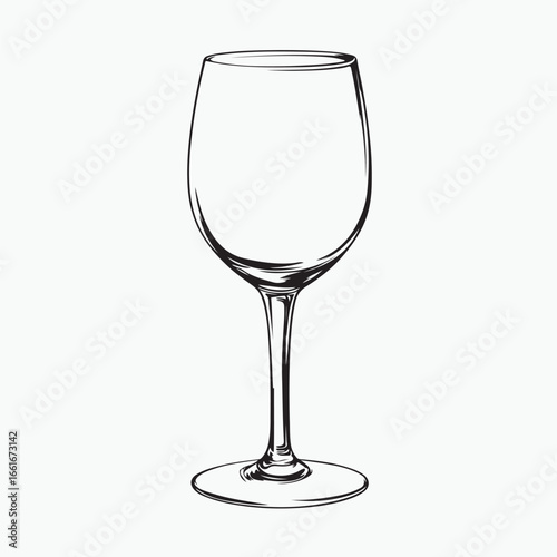 empty wine glass