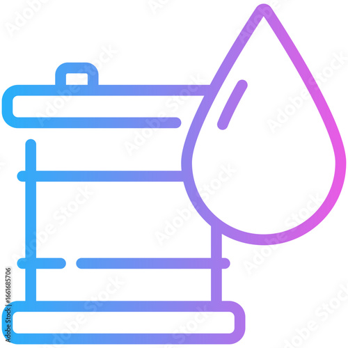 oil gradient line icon