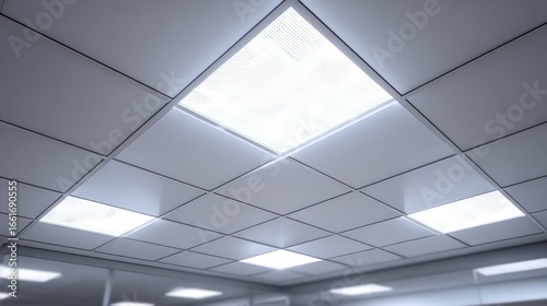 Modern Ceiling with Lighting