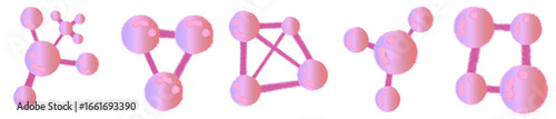 Molecular Structure and Atomic Symbol PNG for STEM, Research, and Learning Design