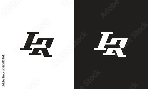 IR logo, monogram unique logo, black and white logo, premium elegant logo, letter Vector minimalist abstract