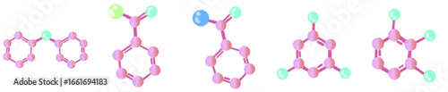 Molecular Structure and Atomic Symbol PNG for STEM, Research, and Learning Design