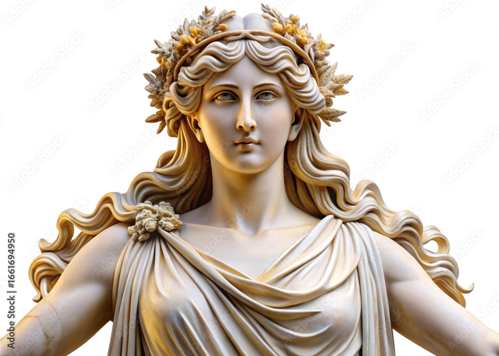 Obraz premium Aphrodite isolated on a white or transparent background. Greek Mythology.