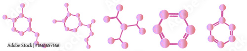 Molecular Structure and Atomic Symbol PNG for STEM, Research, and Learning Design