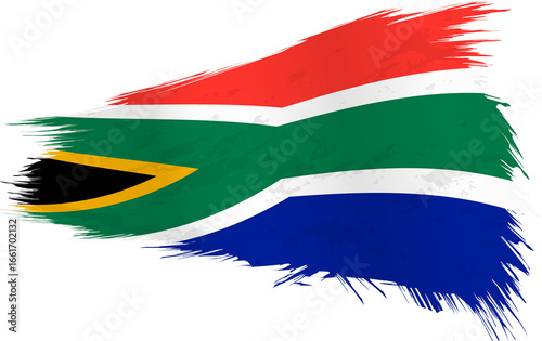 Brushstroke flag of South Africa