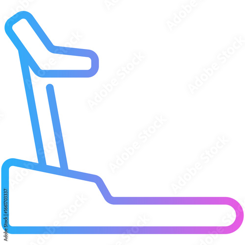 treadmill gradient line icon