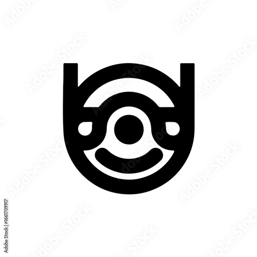 Unique modern logo design element, abstract symbol for brand identity, creative company icon graphic