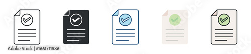 Conclusion Icon Set Multiple Style Collection