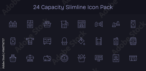 24 Slim Line Style Icons - Capacity Collection