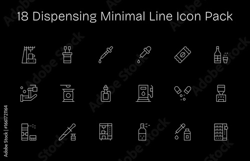 18 Minimal Line Vectors for Dispensing Theme