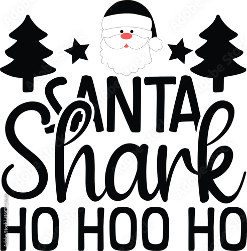 Santa Shark Ho Hoo Ho
